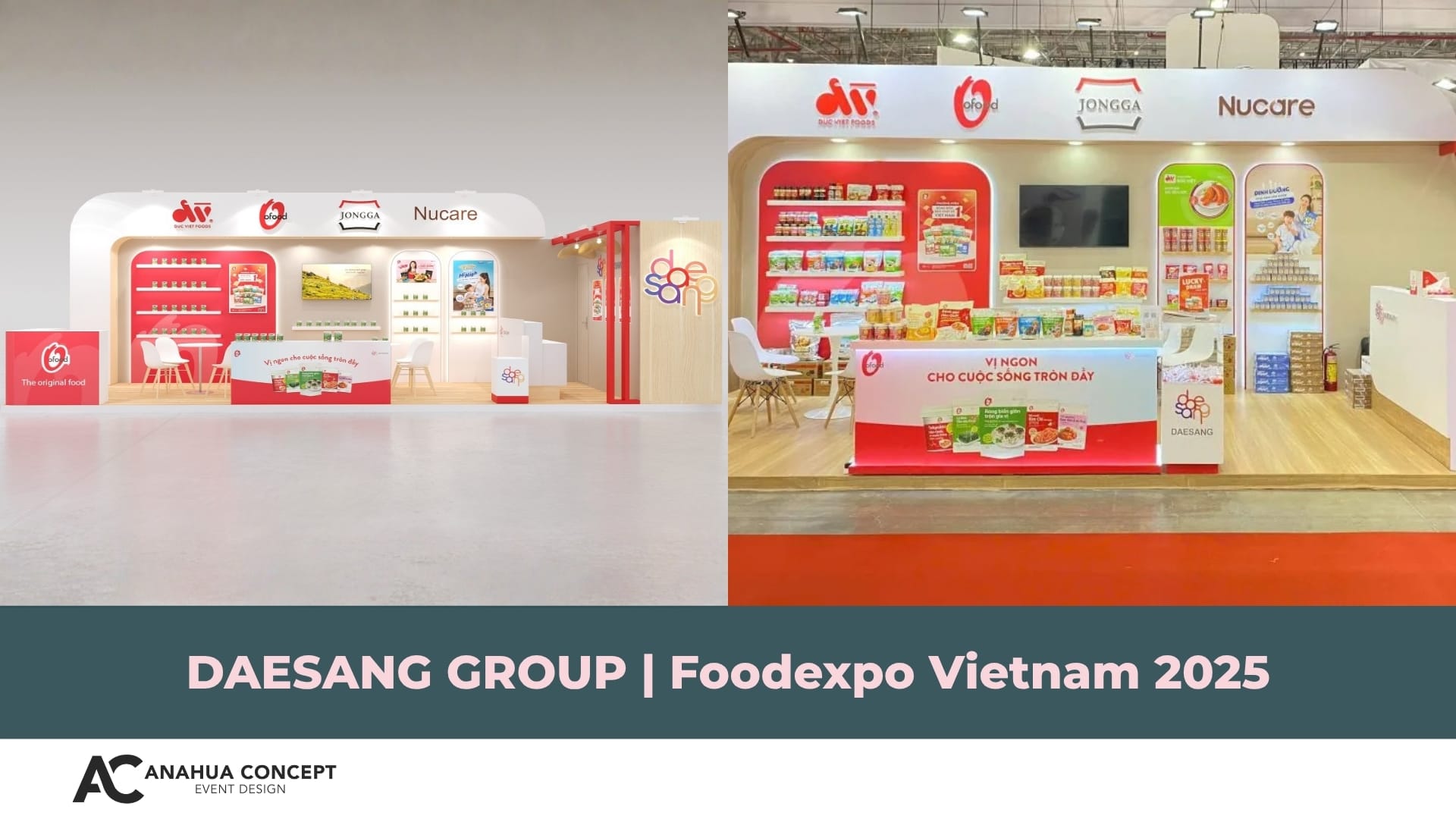 Gian hàng triển lãm Daesang Group Foodexpo 2025 - Anahua Concept