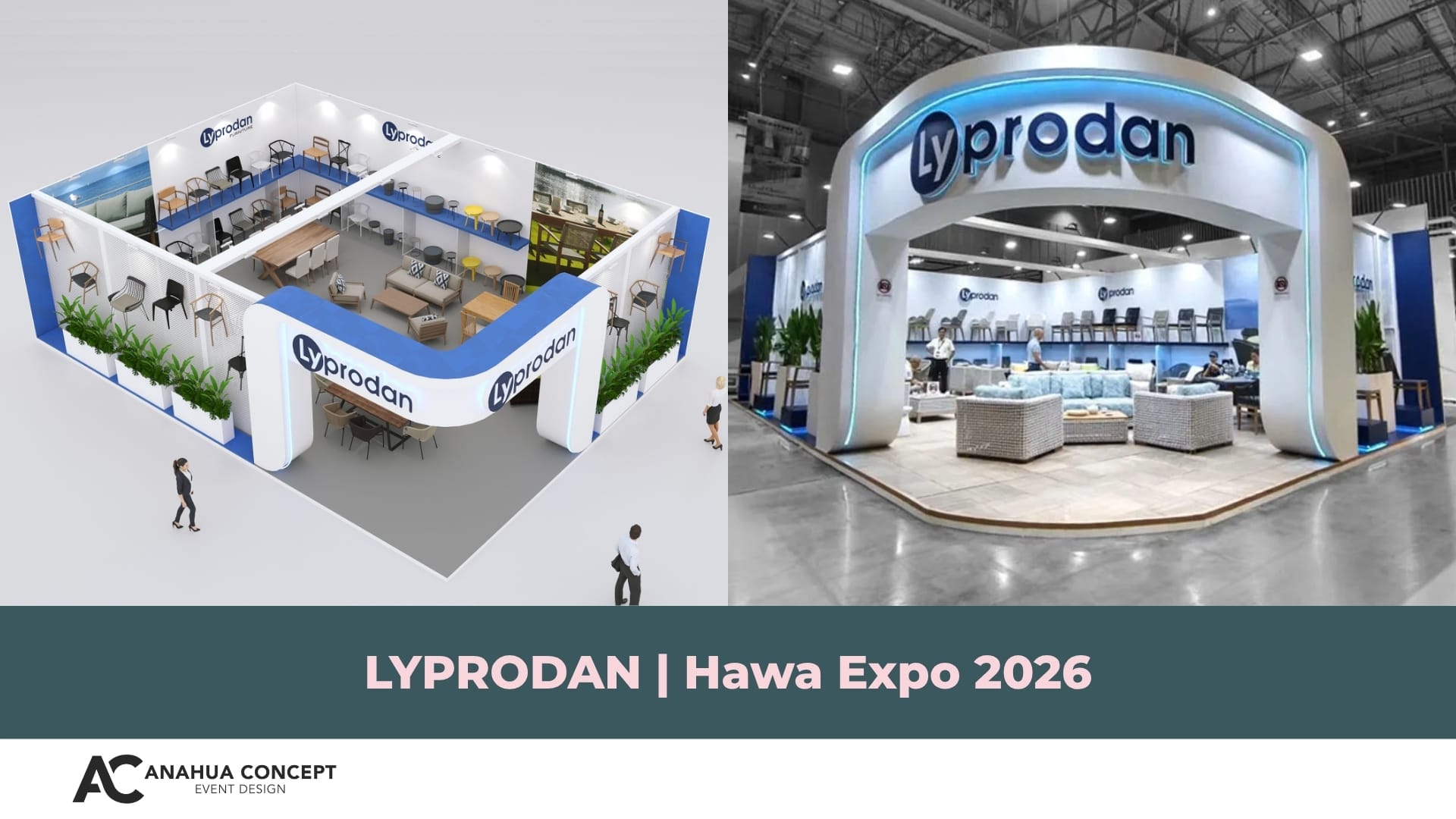 Gian hàng triển lãm Lyprodan - Hawa Expo 2025 - Anahua Concept
