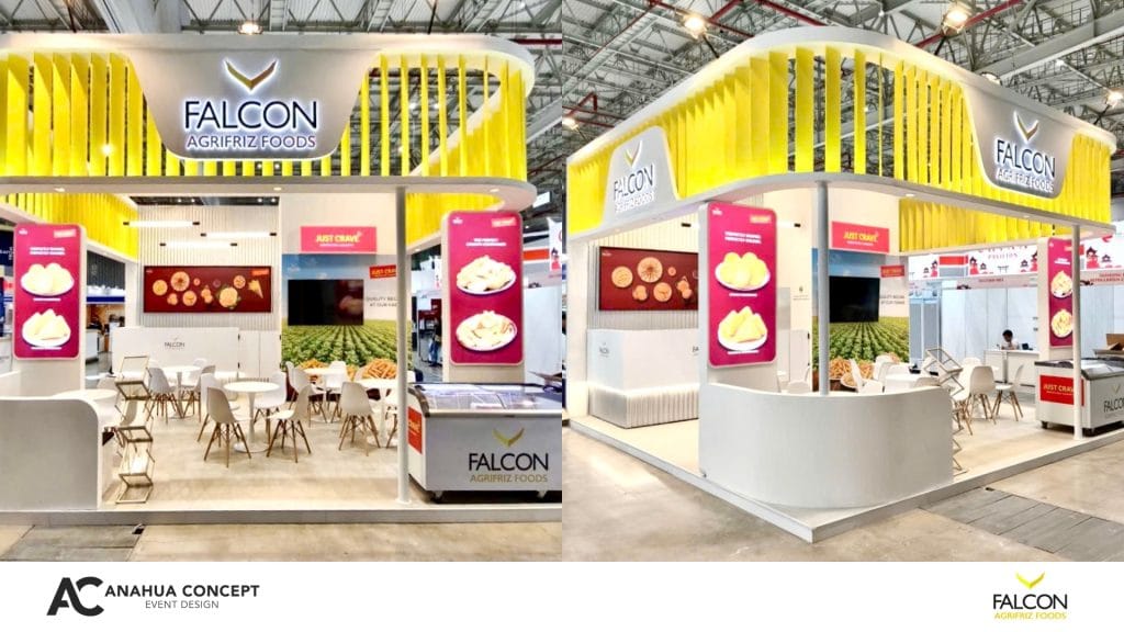 Thiết kế và Thi công gian hàng triển lãm cho Falcon Agrifriz tại F&B Expo - Anahua Concept
