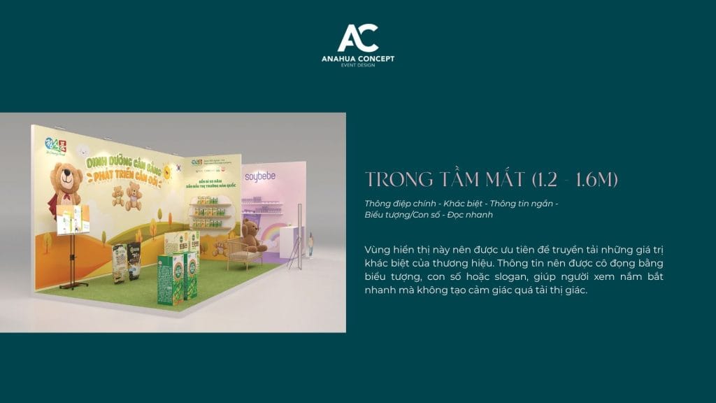 Thiết kế gian hàng triển lãm ở khoảng cách trong tầm mắt - Anahua Concept