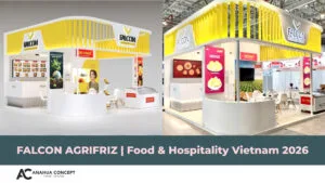 Falcon Agrifriz Exhibition Booth at F&H 2026 | Anahua-Concept