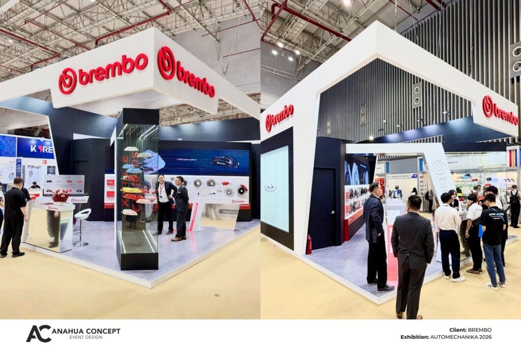 Không gian gian hàng Brembo trong thời gian diễn ra triển lãm Automechanika 2026
